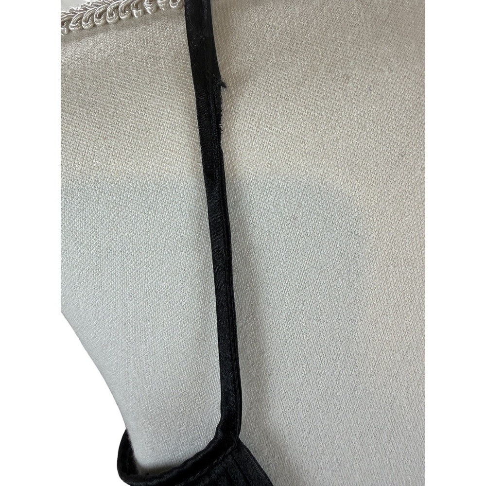 Vintage Adrienne Vitadini Medium Black satin Nightgown - Picture 8 of 8